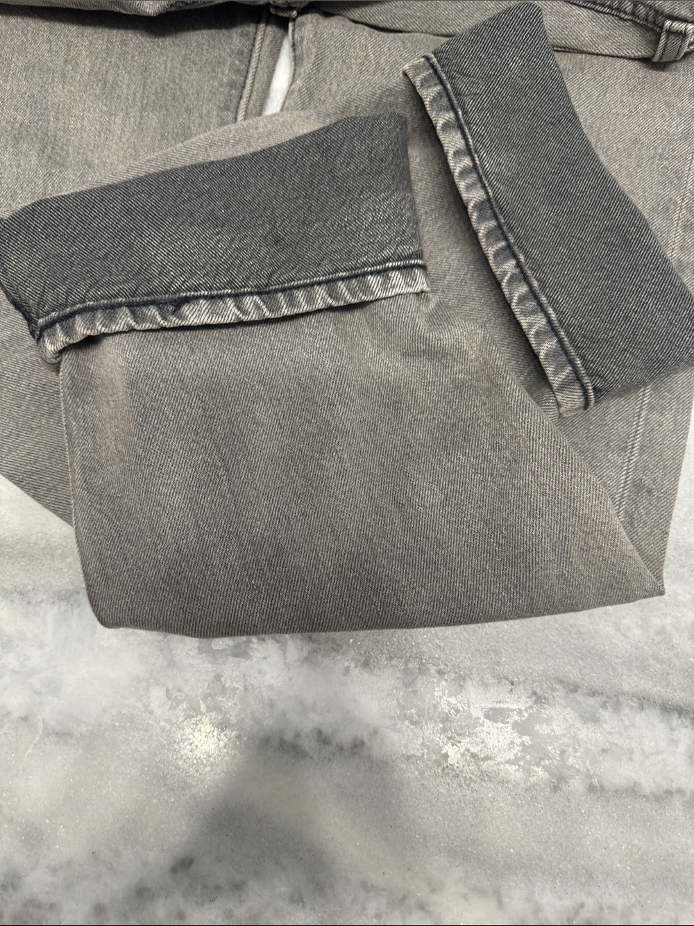 Levi's 501 ‘93 Premium Big E Men's Washed Gray Slim Straight Jeans Size W31X34 - Picture 14 of 14